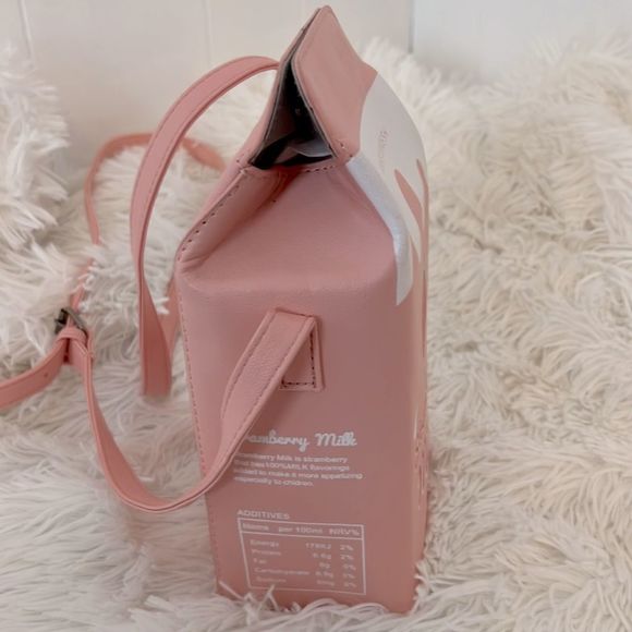 Boutique Strawberry Milk Carton Mini Purse - Picture 10 of 12